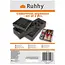 Ruhhy Lade organizers set 4 stuks grijs met vakken voor sokken ondergoed en accessoires
