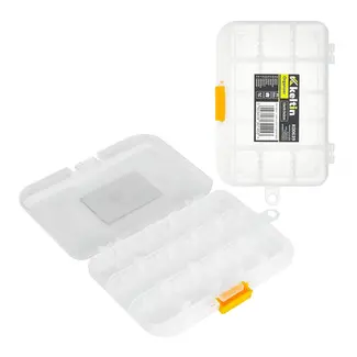 Keltin Kunststof organizer 15 x 10,5 x 2 cm met 15 vakken, verstelbare indeling en hanglus