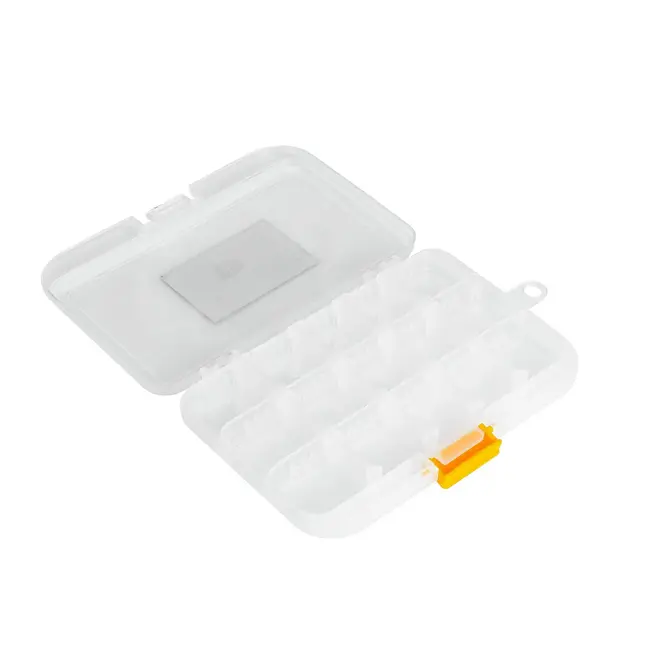 Keltin Kunststof organizer 15 x 10,5 x 2 cm met 15 vakken, verstelbare indeling en hanglus