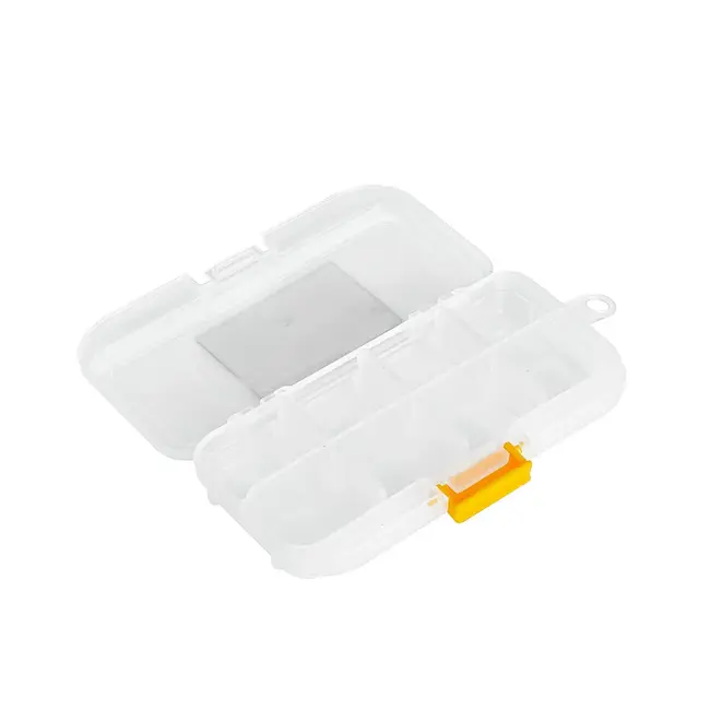 Keltin Kunststof organizer 14 x 7,5 x 3 cm met 8 vakken, verstelbare indeling en hanglus