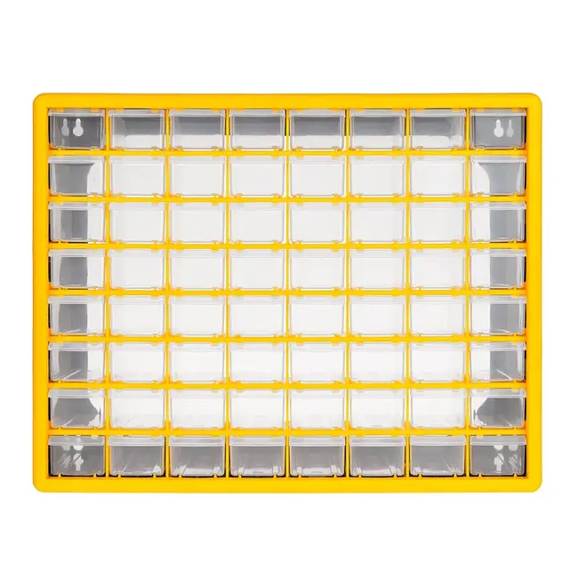 Keltin Kunststof lade-organizer 50 x 16 x 39 cm met 64 lades voor schroeven en onderdelen