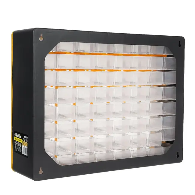 Keltin Kunststof lade-organizer 50 x 16 x 39 cm met 64 lades voor schroeven en onderdelen