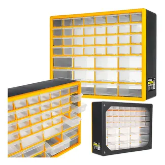 Keltin Kunststof lade-organizer 50 x 16 x 39 cm met 44 lades voor schroeven en onderdelen