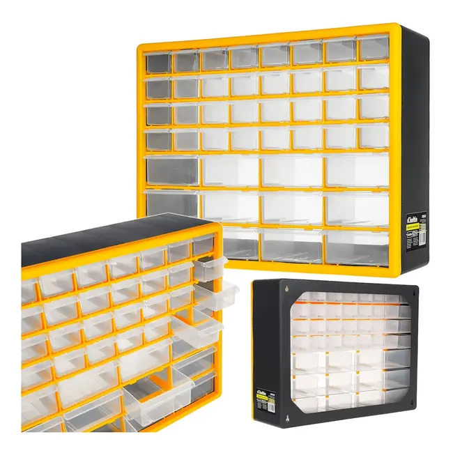 Keltin Kunststof lade-organizer 50 x 16 x 39 cm met 44 lades voor schroeven en onderdelen