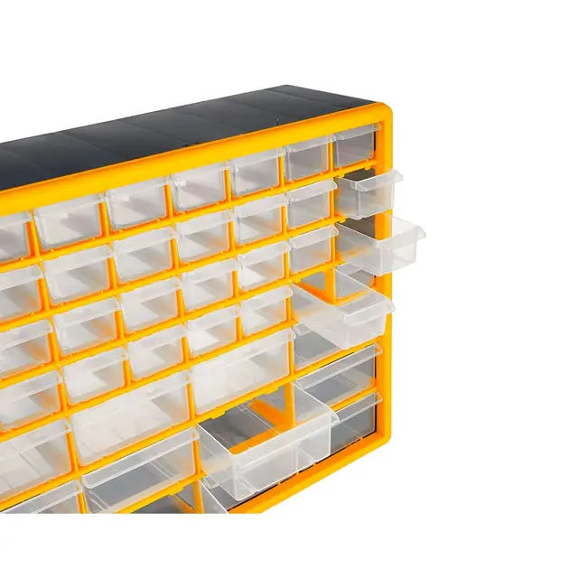 Keltin Kunststof lade-organizer 50 x 16 x 39 cm met 44 lades voor schroeven en onderdelen