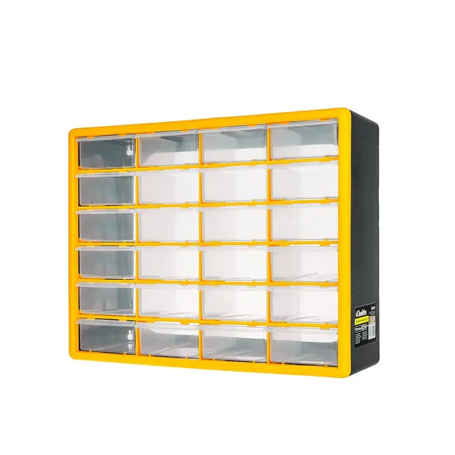 Keltin Kunststof lade-organizer 50 x 16 x 39 cm met 24 ruime lades voor onderdelen