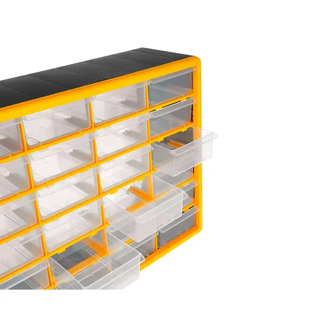 Keltin Kunststof lade-organizer 50 x 16 x 39 cm met 24 ruime lades voor onderdelen