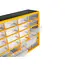 Keltin Kunststof lade-organizer 50 x 16 x 39 cm met 24 ruime lades voor onderdelen