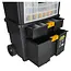 Keltin Kunststof gereedschapswagen 46 x 26 x 62 cm met lades, wielen en organizer