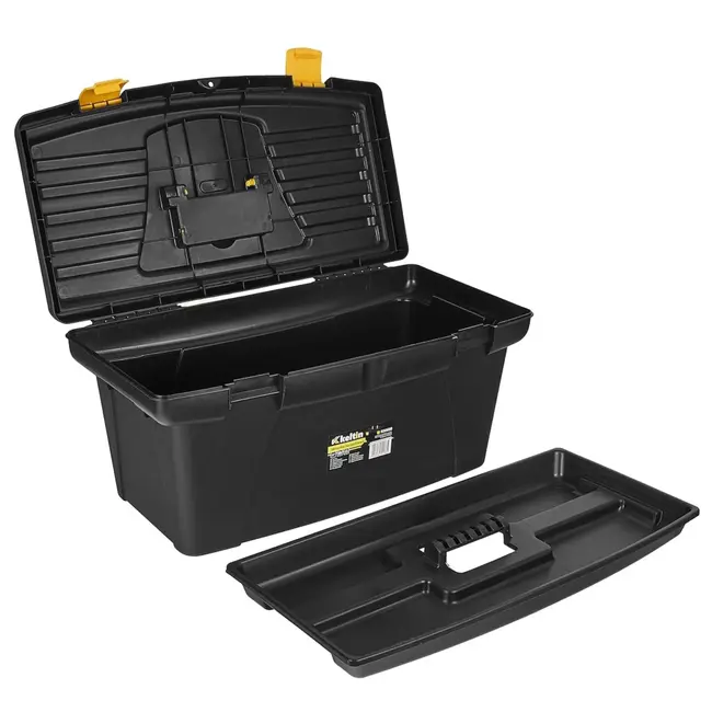 Keltin Kunststof gereedschapskist 56 x 29 x 27,5 cm met tray, handgreep en 2 sluitingen