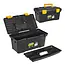 Keltin Kunststof gereedschapskist 32 x 17 x 17 cm met tray, handgreep en 2 sluitingen
