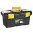 Keltin Kunststof gereedschapskist 49 x 27,5 x 24 cm met 2 organizers, tray, bitsvak en sluitingen