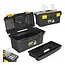 Keltin Kunststof gereedschapskist 41 x 22 x 19,5 cm met 2 organizers, tray en bitsvak
