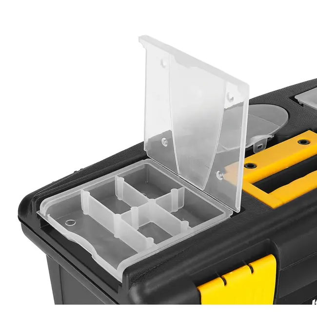 Keltin Kunststof gereedschapskist 41 x 22 x 19,5 cm met 2 organizers, tray en bitsvak