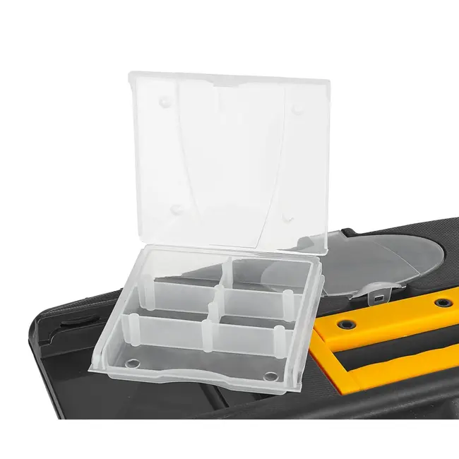 Keltin Kunststof gereedschapskist 41 x 22 x 19,5 cm met 2 organizers, tray en bitsvak