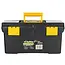 Keltin Kunststof gereedschapskist 32 x 17,5 x 16 cm met 2 organizers, tray en dekselvakken