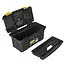 Keltin Kunststof gereedschapskist 32 x 17,5 x 16 cm met 2 organizers, tray en dekselvakken