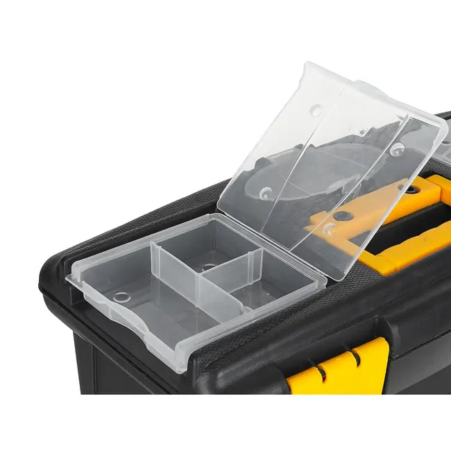Keltin Kunststof gereedschapskist 32 x 17,5 x 16 cm met 2 organizers, tray en dekselvakken