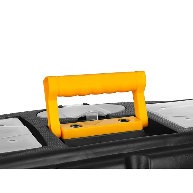Keltin Kunststof gereedschapskist 32 x 17,5 x 16 cm met 2 organizers, tray en dekselvakken