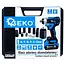 GEKO Accu slagmoersleutel 21 V 350 Nm set met 2 x 3,0 Ah accu’s, doppen en lader in koffer