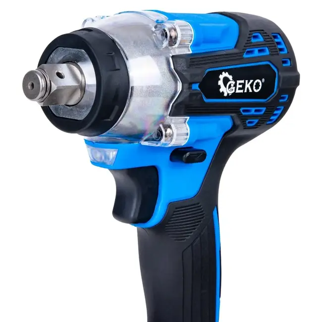 GEKO Accu slagmoersleutel 21 V 350 Nm set met 2 x 3,0 Ah accu’s, doppen en lader in koffer