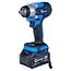 GEKO Accu slagmoersleutel 21 V 350 Nm set met 2 x 3,0 Ah accu’s, doppen en lader in koffer