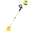 GEKO Accu grastrimmer 21 V met 600 W vermogen, 2 accu’s, verstelbare lengte 99-135 cm, 90 graden kop en complete messenset