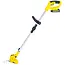GEKO Accu grastrimmer 21 V met 600 W vermogen, 2 accu’s, verstelbare lengte 99-135 cm, 90 graden kop en complete messenset
