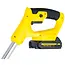 GEKO Accu grastrimmer 21 V met 600 W vermogen, 2 accu’s, verstelbare lengte 99-135 cm, 90 graden kop en complete messenset