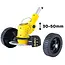 GEKO Accu grastrimmer 21 V met 600 W vermogen, 2 accu’s, verstelbare lengte 99-135 cm, 90 graden kop en complete messenset