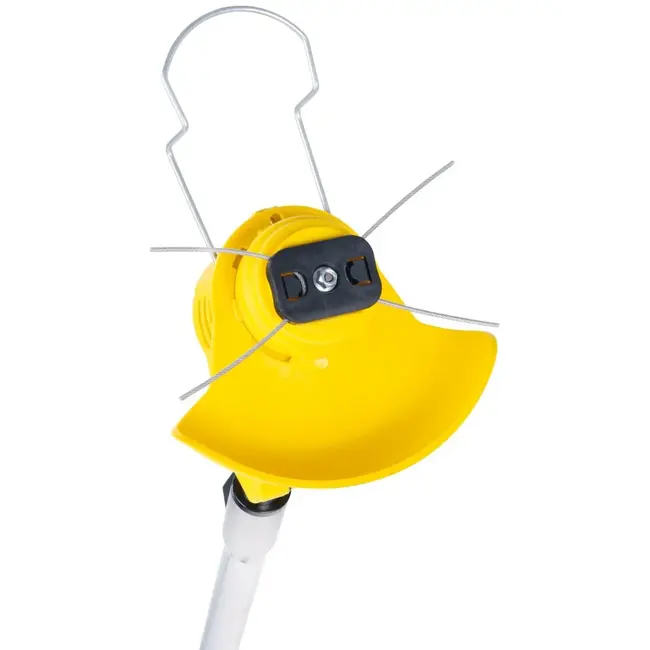 GEKO Accu grastrimmer 21 V met 600 W vermogen, 2 accu’s, verstelbare lengte 99-135 cm, 90 graden kop en complete messenset