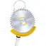 GEKO Accu grastrimmer 21 V met 600 W vermogen, 2 accu’s, verstelbare lengte 99-135 cm, 90 graden kop en complete messenset