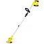 GEKO Accu grastrimmer 21 V met 600 W vermogen, 2 accu’s, verstelbare lengte 99-135 cm, 90 graden kop en complete messenset