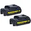 GEKO Accu grastrimmer 21 V met 600 W vermogen, 2 accu’s, verstelbare lengte 99-135 cm, 90 graden kop en complete messenset
