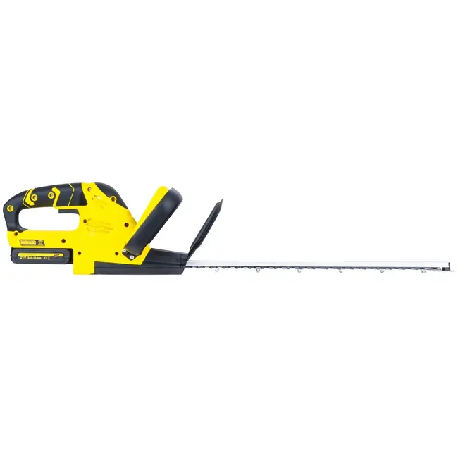 GEKO Accu heggenschaar 21 V met 52 cm werkblad, 15 mm snijdiameter, 2 accu’s, lader, handschoenen en veiligheidsbril