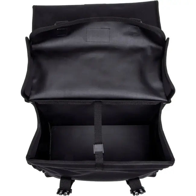New Looxs Dubbele fietstas 46 liter zwart voor achterop met klikgespen en verstevigde zijkanten