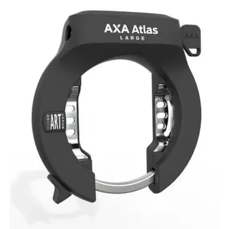 AXA Ringslot 72,5 mm zwart met ART2, gehard stalen beugel, plug-in aansluiting, sleutelbediening en flexibele montage