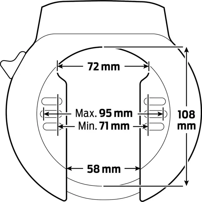 AXA Ringslot 58 mm zwart met ART2, sleutelbediening, high tech cilinder, plug-in optie en flexibele montage