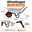 Gartex Kruiwagen 100 liter gegalvaniseerd met luchtband, stevige grip en 160 kg draagvermogen