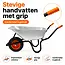 Gartex Kruiwagen 100 liter gegalvaniseerd met luchtband, stevige grip en 160 kg draagvermogen