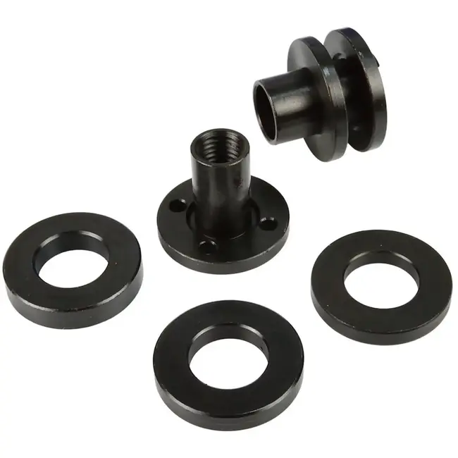GEKO Stofkap muurfrees voor haakse slijper 115 en 125 mm met wielen, stofzuigeradapter, afstandsringen en handgreep