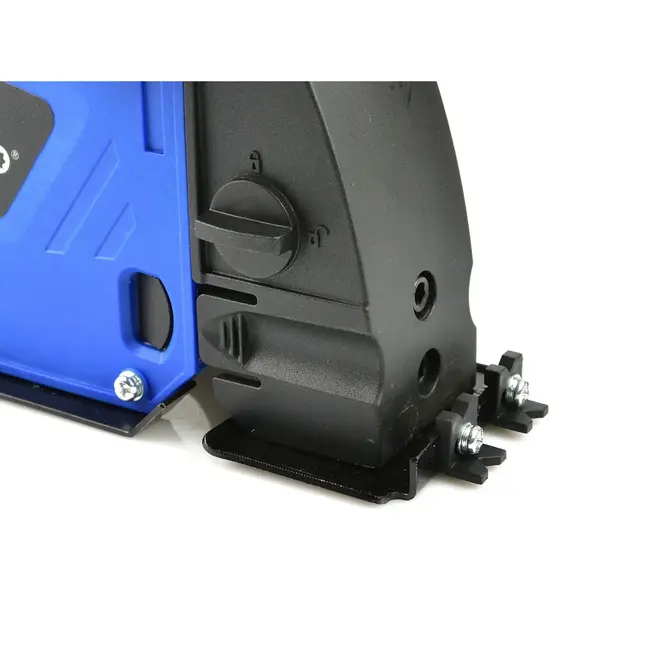 GEKO Stofkap muurfrees voor haakse slijper 115 en 125 mm met wielen, stofzuigeradapter, afstandsringen en handgreep