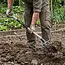 GEKO Gesmede spitvork 120 cm met 4 tanden van staal, D-greep en HRC 40-48 hardheid voor tuin, moestuin en grondwerk