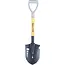 GEKO Multifunctionele schep 70 cm met D-greep, stalen blad 16,5 x 22 cm, zaagrand, zeskantsleutels en flesopener