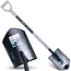 GEKO Puntspade 120 cm voor compacte grond met stalen blad 20 × 28 cm en comfortabele D-greep