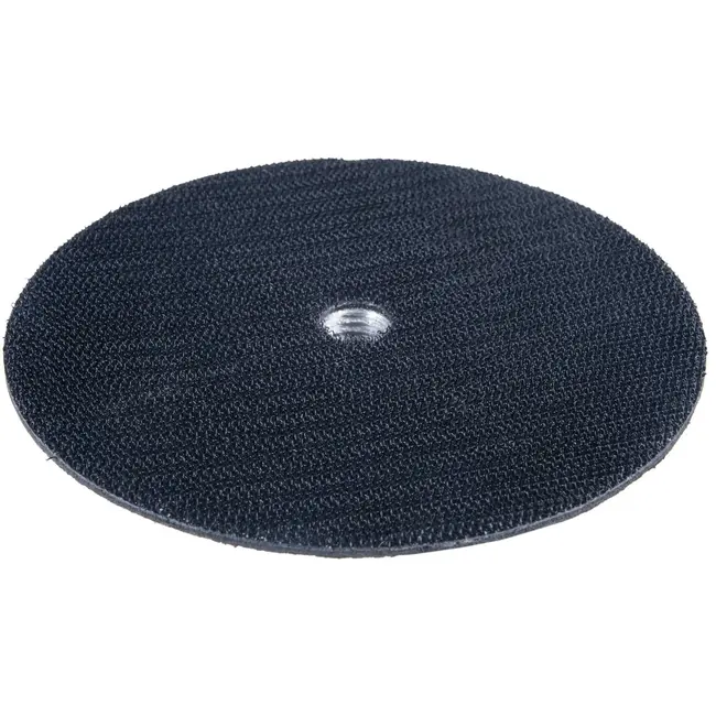 GEKO Aluminium polijstschijf met klittenband 125 mm M14 voor autolak, metaalbewerking en werkplaatsgebruik