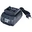 John Gardener Stationaire basislader 21 V 1 A voor G8066x accu’s met inschuifbare laadvoet, ledpaneel en ventilatie