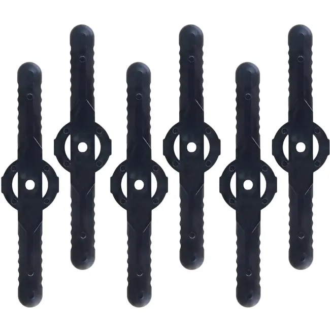 John Gardener Vervangende kunststof messen voor G80668 accutrimmer, set van 6 stuks van 13,5 cm voor grasranden en trimwerk