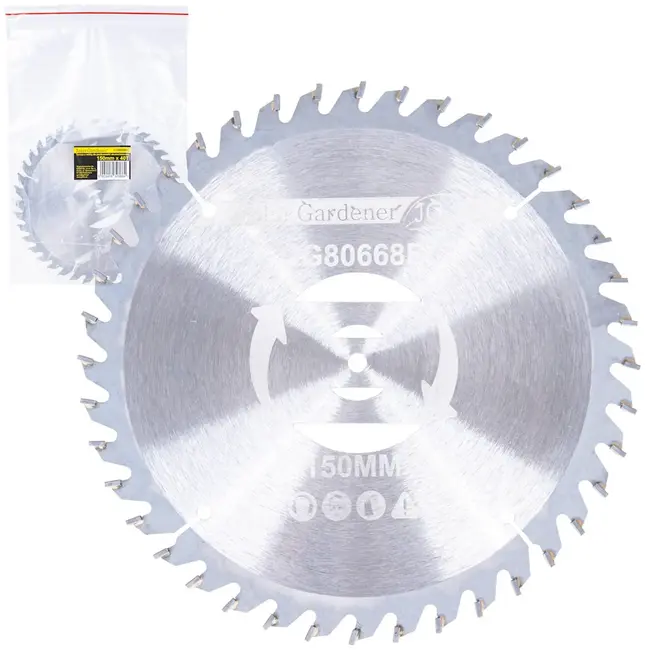 John Gardener Vervangend zaagblad voor G80668 accutrimmer van 150 mm met 40 hardmetalen tanden voor dichte begroeiing
