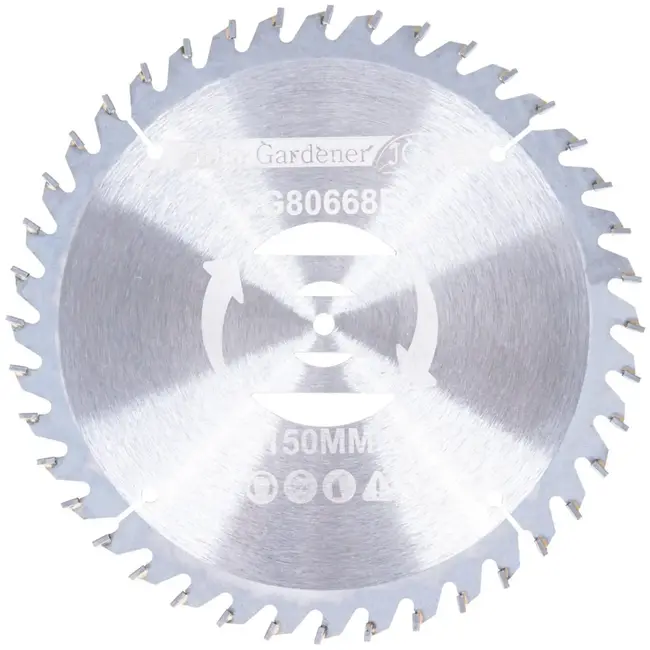 John Gardener Vervangend zaagblad voor G80668 accutrimmer van 150 mm met 40 hardmetalen tanden voor dichte begroeiing